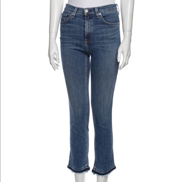 Rag & Bone Hana Cropped Jean in Croyden - Size 25 - Picture 2 of 4
